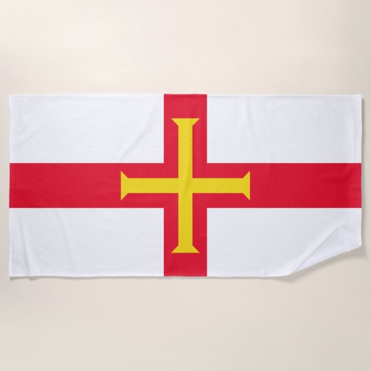 Guernsey vlag strandlaken (Voorkant)