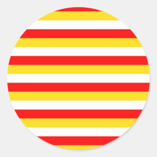 Guernsey vlag strepen ronde sticker