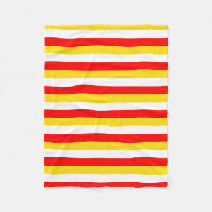 Guernsey vlag strepen rood geel wit patroon Nor Fleece Deken