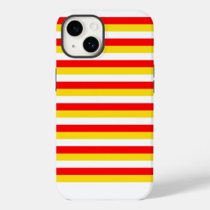 Guernsey vlag strepen rood geel wit patroon Nor iPhone 14 Hoesje