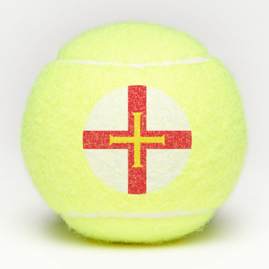 Guernsey vlag tennisballen (Voorkant)