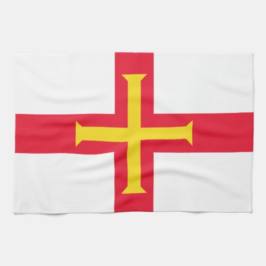 Guernsey vlag theedoek (Horizontaal)