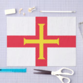 Guernsey vlag tissuepapier (Craft)