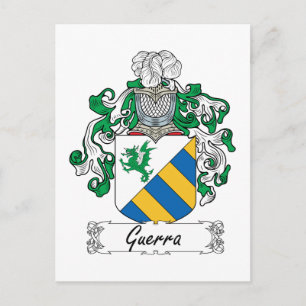 Guerra Family Crest Briefkaart