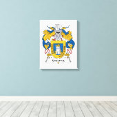 Guerra Family Crest Canvas Afdruk (Insitu (Houten vloer))