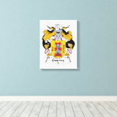 Guerra Family Crest Canvas Afdruk (Insitu (Houten vloer))