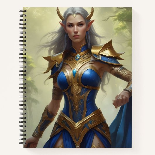 Guerrera de Azul y Oro Notitieboek (Voorkant)