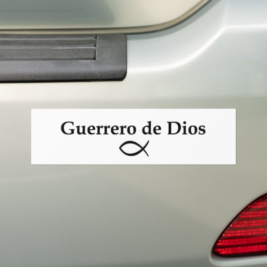 Guerrero de Dios Bumpersticker (Op auto)