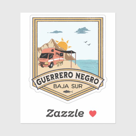 Guerrero Negro Baja California Sur Mexico Sticker (Vel)