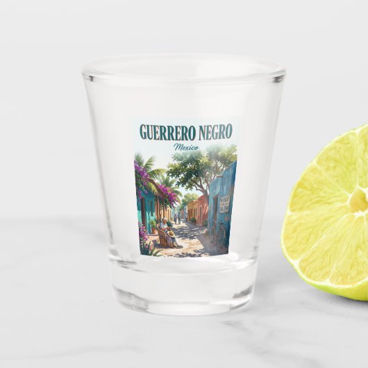 Guerrero Negro Mexico Shot Glas (Voorkant)