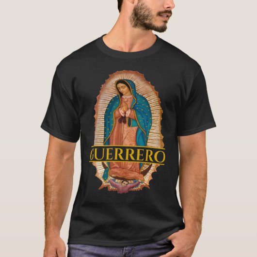 Guerrero Virgen De Guadalupe Mexican State Guerrer T-shirt (Voorkant)
