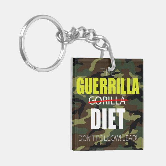 Guerrilla Diet (dubbelzijdig)-Sleutelhanger Sleutelhanger (Voorkant Links)