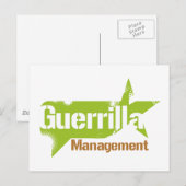 Guerrilla Management Logo 2 Briefkaart (Voorkant / Achterkant)