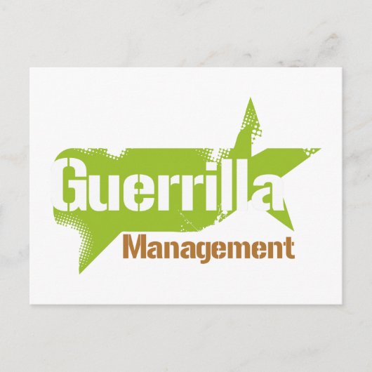 Guerrilla Management Logo 2 Briefkaart (Voorkant)