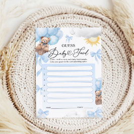 Guess Baby Food Game Kaarten - Baby shower spel
