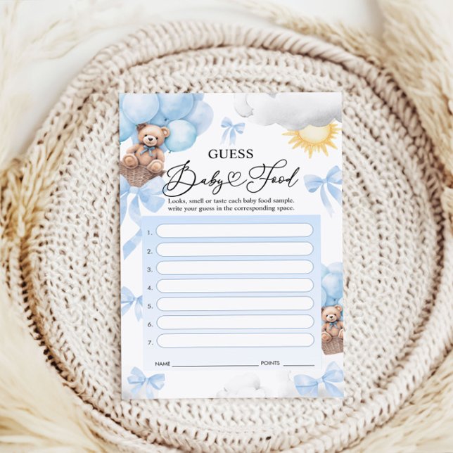 Guess Baby Food Game Kaarten - Baby shower spel (Creator heeft geüpload)
