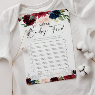 Guess Baby Food Game Kaarten - Baby shower spel