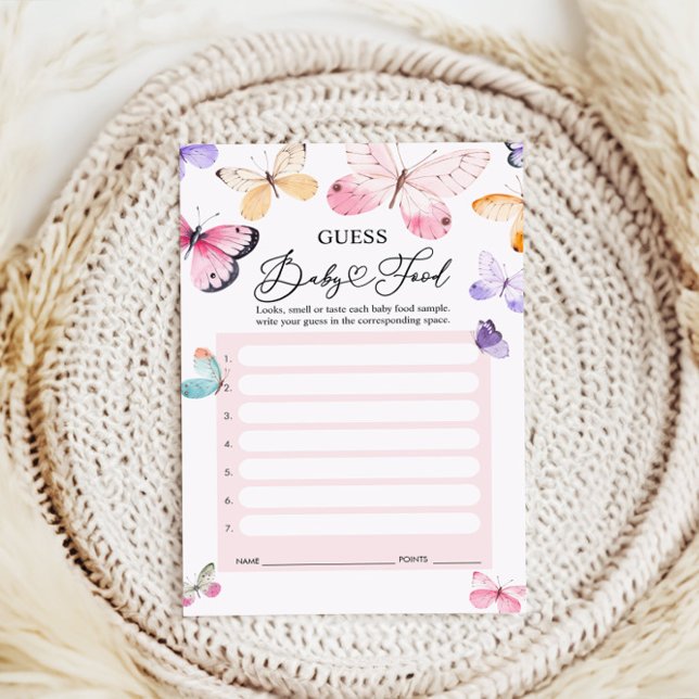 Guess Baby Food Game Kaarten - Baby shower spel (Creator heeft geüpload)