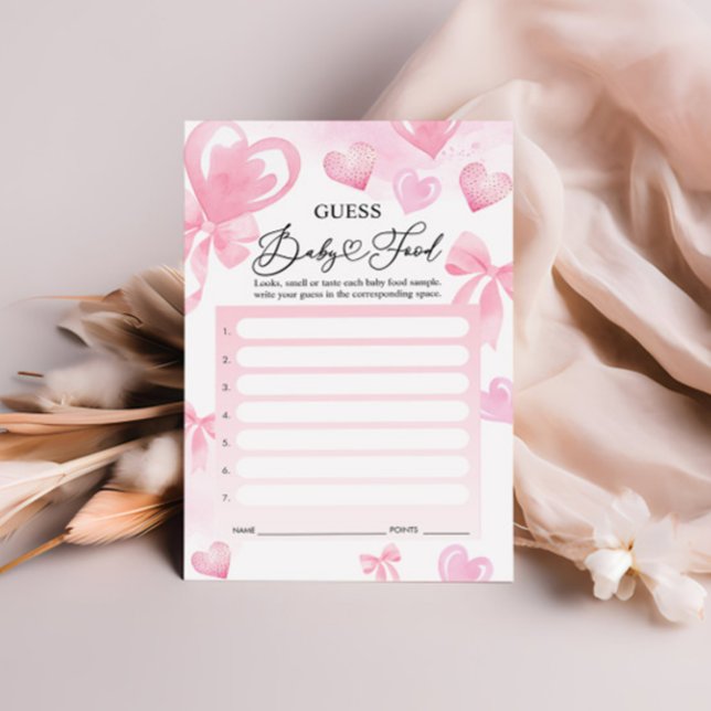 Guess Baby Food Game Kaarten - Valentijnse spel (Creator heeft geüpload)