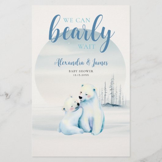 Guess Baby Kenmerken Douche Spel Polar Beer Cub Ma Flyer (Achterkant)