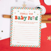 Guess Baby Voedsel Kerst Baby shower Spel Kaart