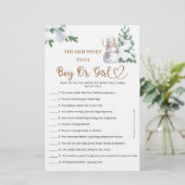 Guess Boy Of Meisje Tales Winter Baby shower Spel (Staand voorkant)