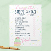 Guess Bride's Sundae Ice Cream Douche Spelpakket Notitieblok