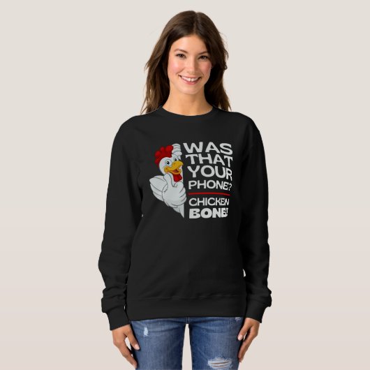Guess Chicken Bone Chicken Jokes Memes Chickens B Trui (Voorkant volledig)