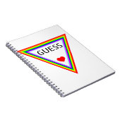 GUESS Heart Design Regenbogenfarbenes Hemd Notitieboek (Rechterzijde)