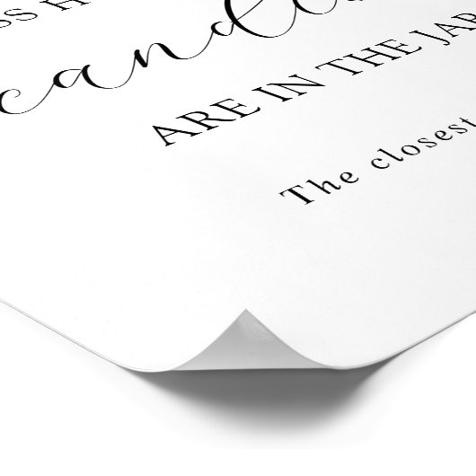 Guess How Many Are in the Jar Shower Game Poster (Hoek)