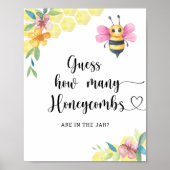 Guess how many honeycombs are in the jar poster (Voorkant)