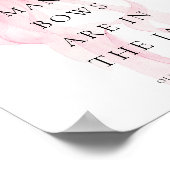 Guess How Many Pink Bow Baby Shower Game Poster (Hoek)