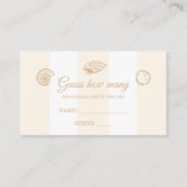 Guess How Many Seashells Bridal Shower Informatiekaartje (Voorkant)