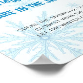 Guess How Many Snowballs Winter Baby Shower Poster (Hoek)