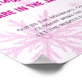 Guess How Many Snowballs Winter Baby Shower Poster (Hoek)