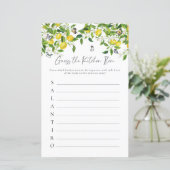 Guess Keuken Item | Citroen Vrijgezellenfeest Spel (Staand voorkant)