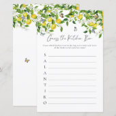 Guess Keuken Item | Citroen Vrijgezellenfeest Spel (Voorkant / Achterkant)