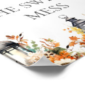 GUESS SWEET MESS Little Pumpkin Baby shower SPEL Poster (Hoek)