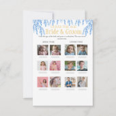 Guess the Age Bridal Shower blue game Kaart (Voorkant)