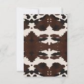 Guess the Age Bridal Shower Boho Wild Floral game Kaart (Achterkant)