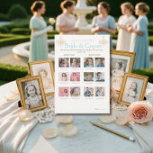 Guess the Age Bridal Shower Fancy game card Kaart