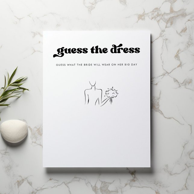 Guess the Dress Bridal Shower Party Game (Creator heeft geüpload)