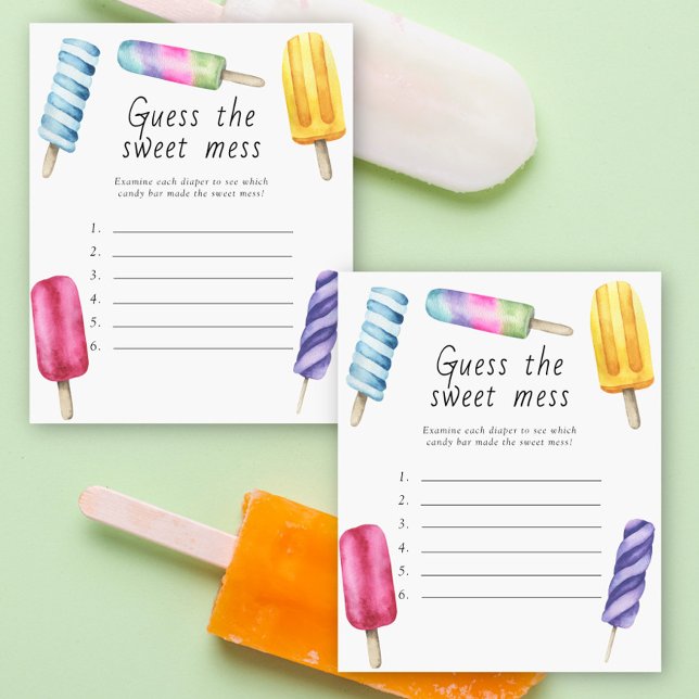 Guess The Sweet Mess Baby shower Game beroemd gema (Creator heeft geüpload)