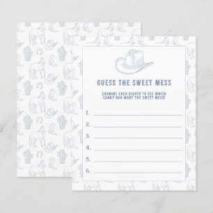GUESS THE SWEET MESS - Cowboy Baby shower