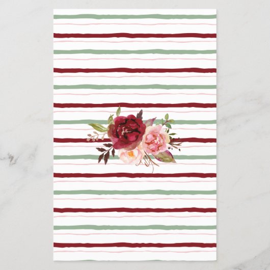 Guess the Wine Bridal Shower Marsala Game Card Flyer (Achterkant)