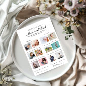 Guess their age Mom and dad baby shower game Card Aankondiging