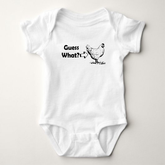 GUESS WAT CHICKEN MATT.png Romper (Voorkant)