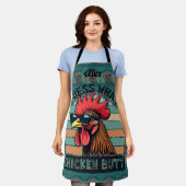 Guess What Chicken Butt Funny Retro Rooster Schort (Gedragen)