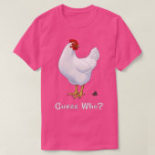 Guess What Chicken Butt Guess Who Chicken Poo T-shirt (Design voorkant)