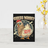 Guess What Chicken Butt  Kaart (Gele Bloem)